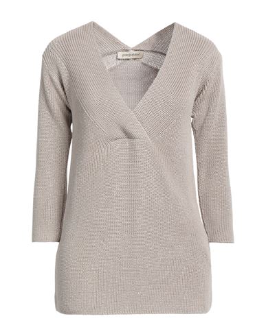Gentryportofino Woman Sweater Beige Size 6 Cotton, Elastane