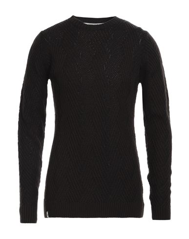 Fred Mello Man Sweater Dark Brown Size L Acrylic, Wool
