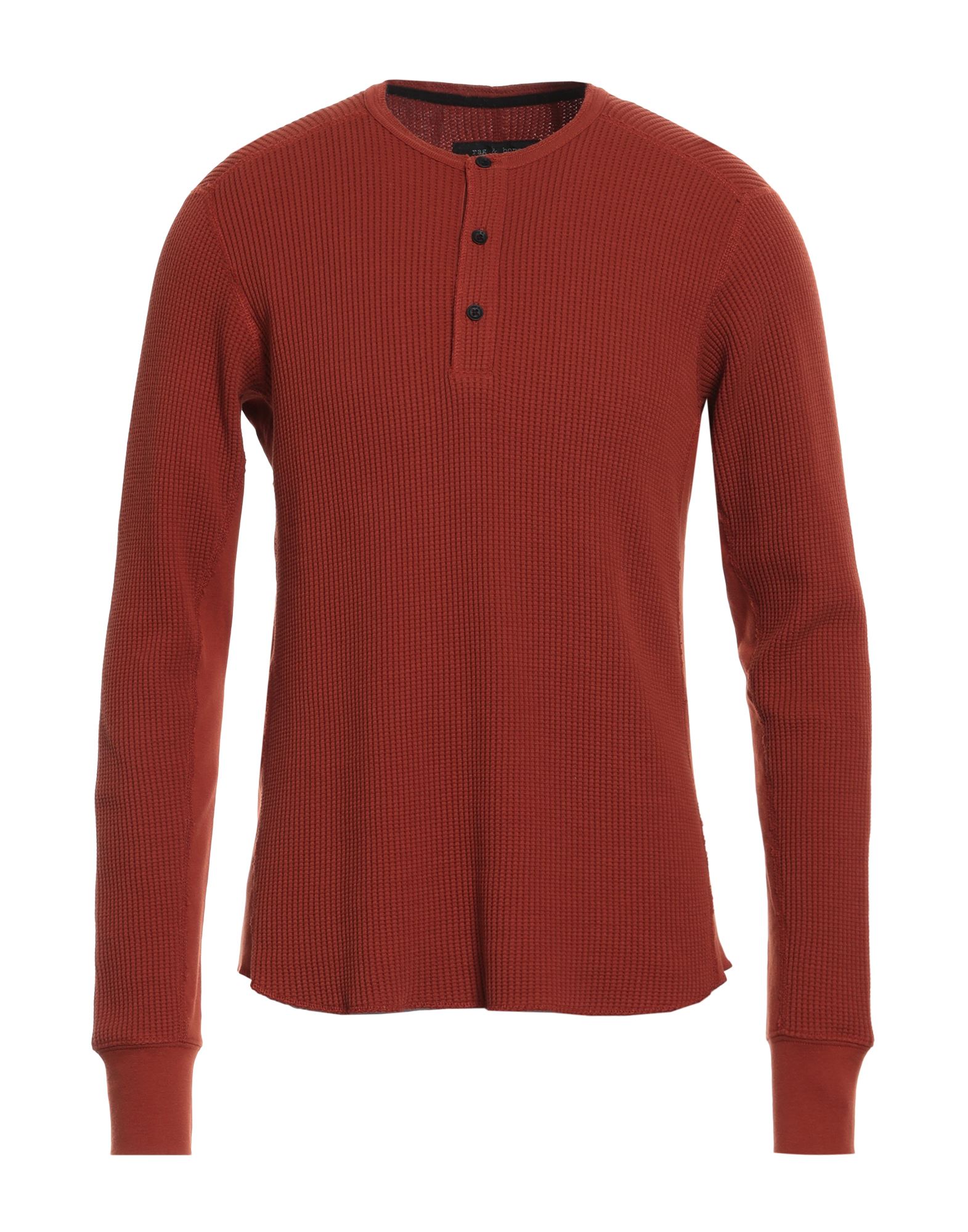 Rag & Bone Man Sweater Rust Size Xxl Cotton In Red