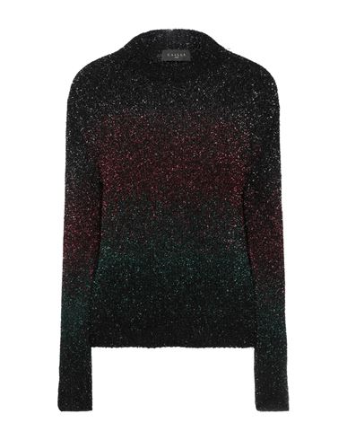 Gaelle Paris Gaëlle Paris Woman Sweater Black Size 2 Polyamide, Metallic Fiber