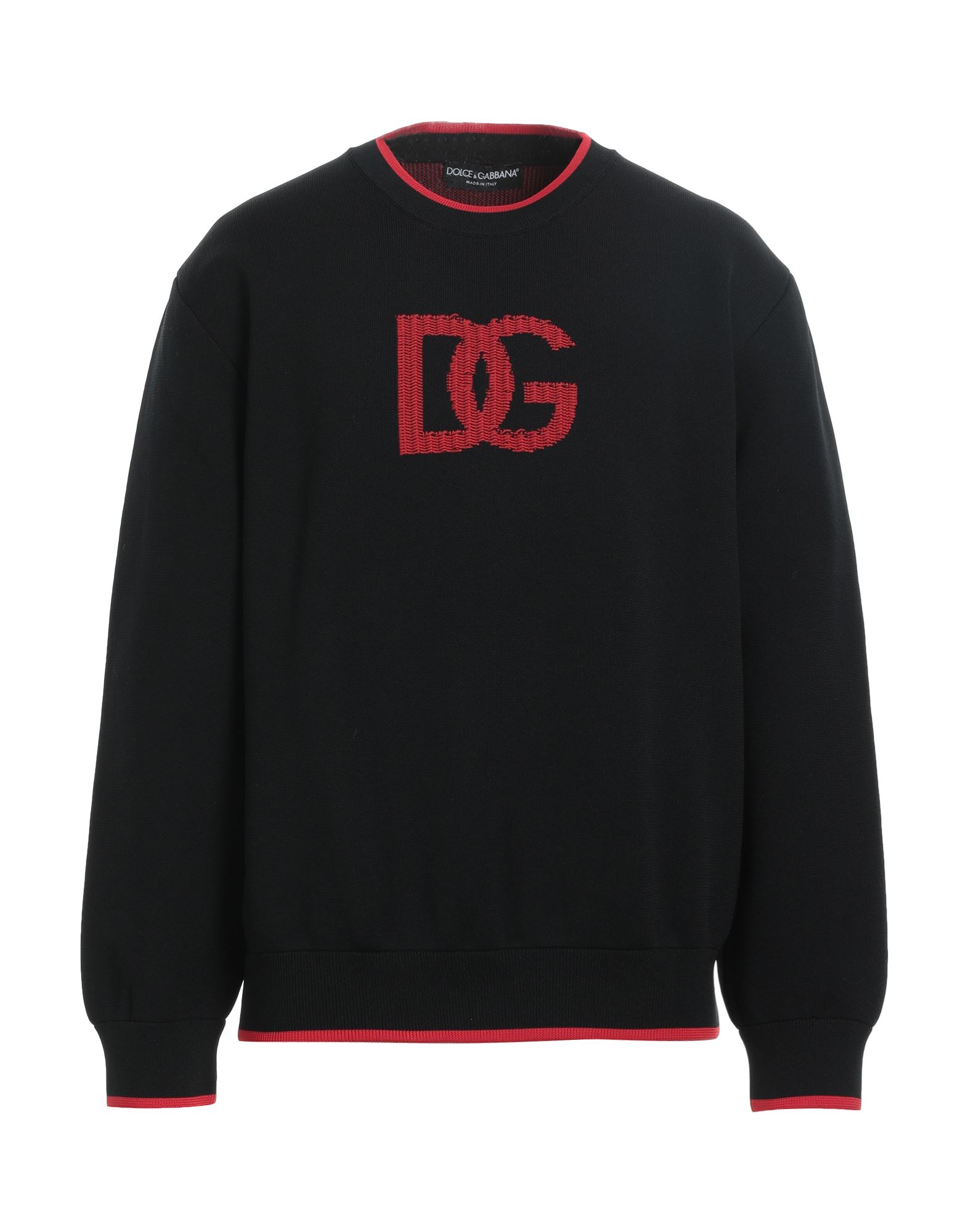 Dolce & Gabbana Man Sweater Black Size Xl Polyamide, Polyester