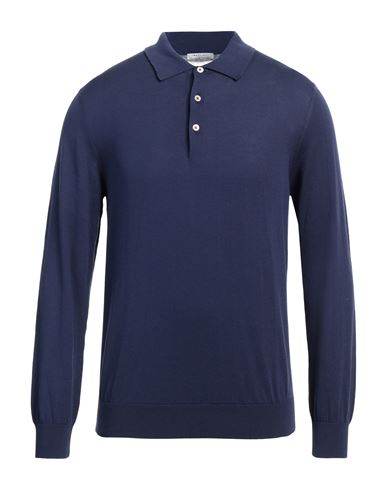 Boglioli Man Sweater Navy Blue Size M Cotton
