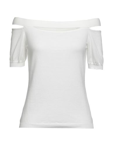 Fuzzi Woman Sweater White Size Xs Cotton