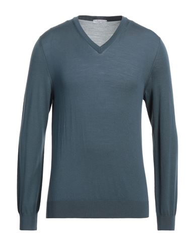 Boglioli Man Sweater Slate Blue Size Xxl Virgin Wool