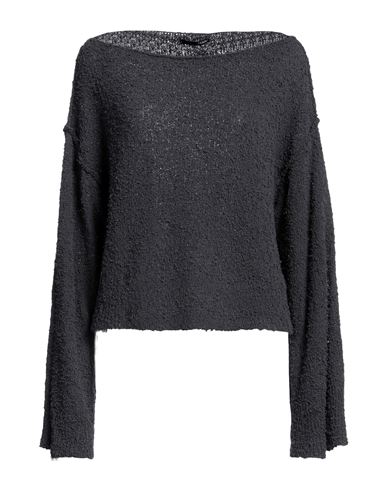 Tessa . Woman Sweater Steel Grey Size S Cotton, Polyamide