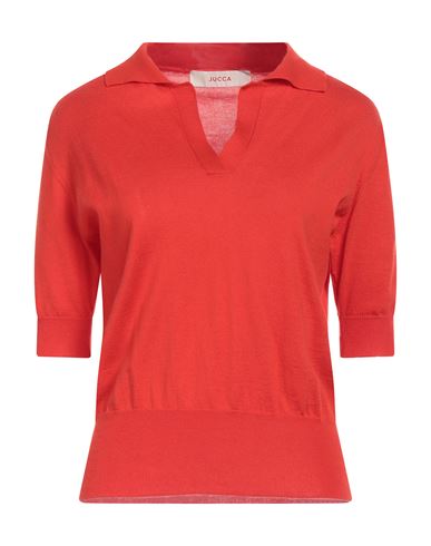 Jucca Woman Sweater Red Size L Cotton, Cashmere