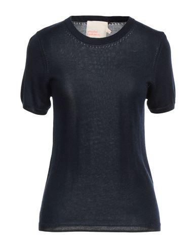 Absolut Cashmere Woman Sweater Midnight Blue Size Xl Lyocell, Cashmere