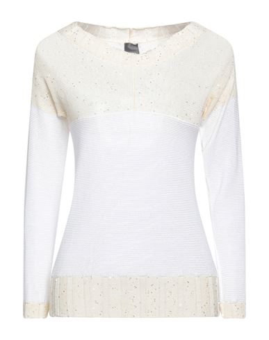 Lorena Antoniazzi Woman Sweater White Size 10 Cotton, Polyester