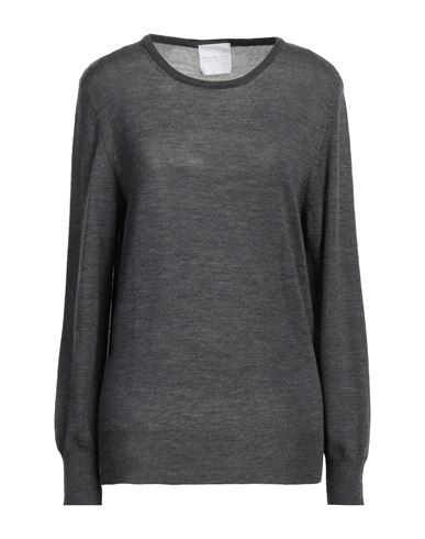 Antonella Rizza Woman Sweater Lead Size L Merino Wool In Grey