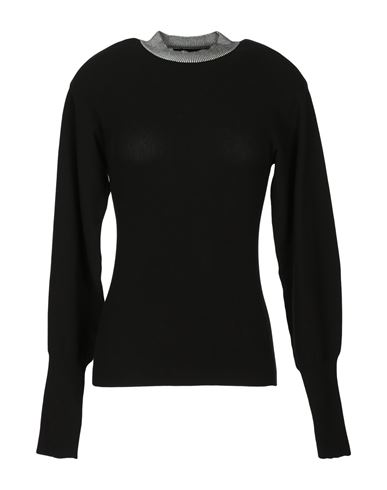 Emporio Armani Woman Sweater Black Size 8 Viscose, Polyester