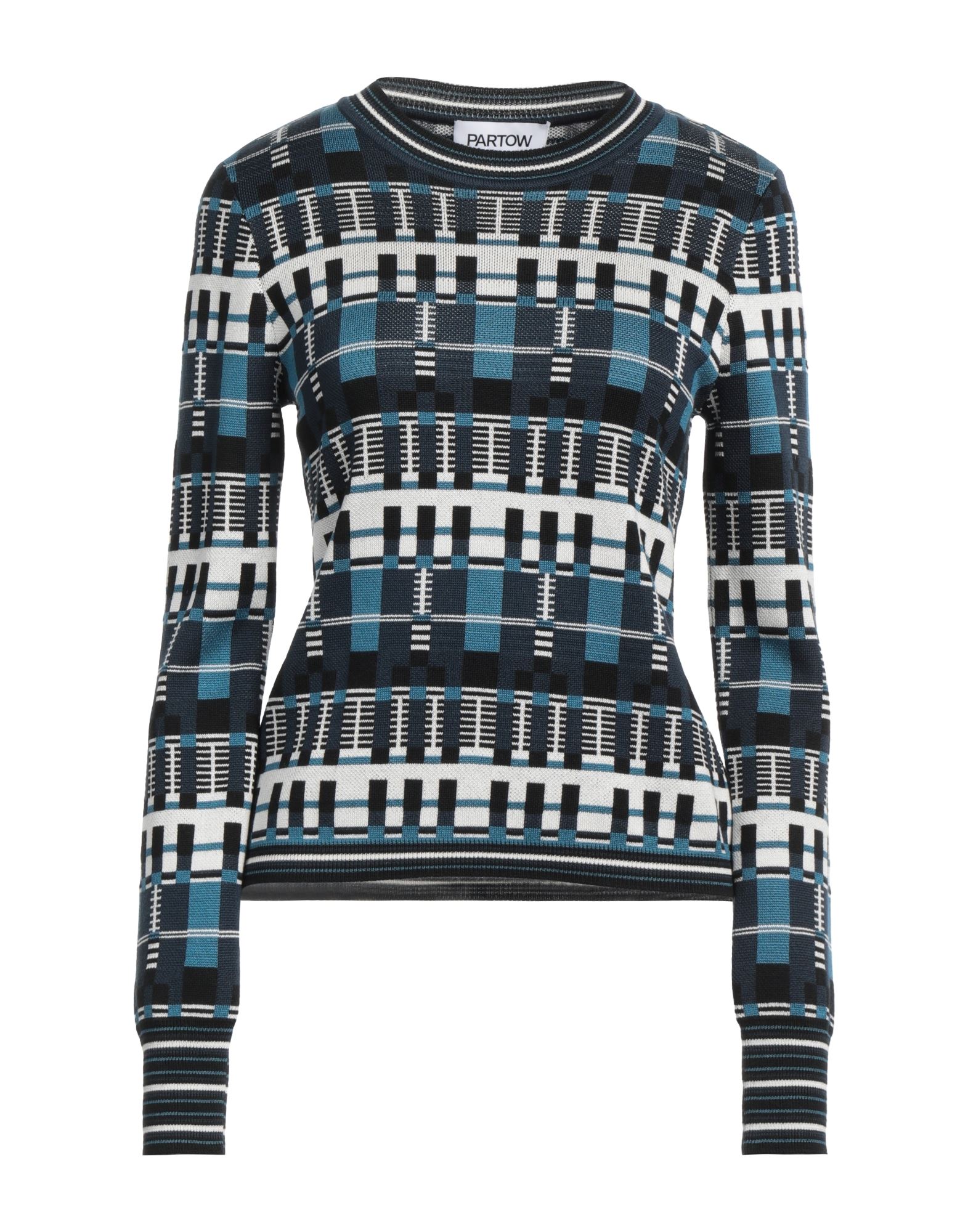 Shop Partow Woman Sweater Slate Blue Size S Silk, Wool