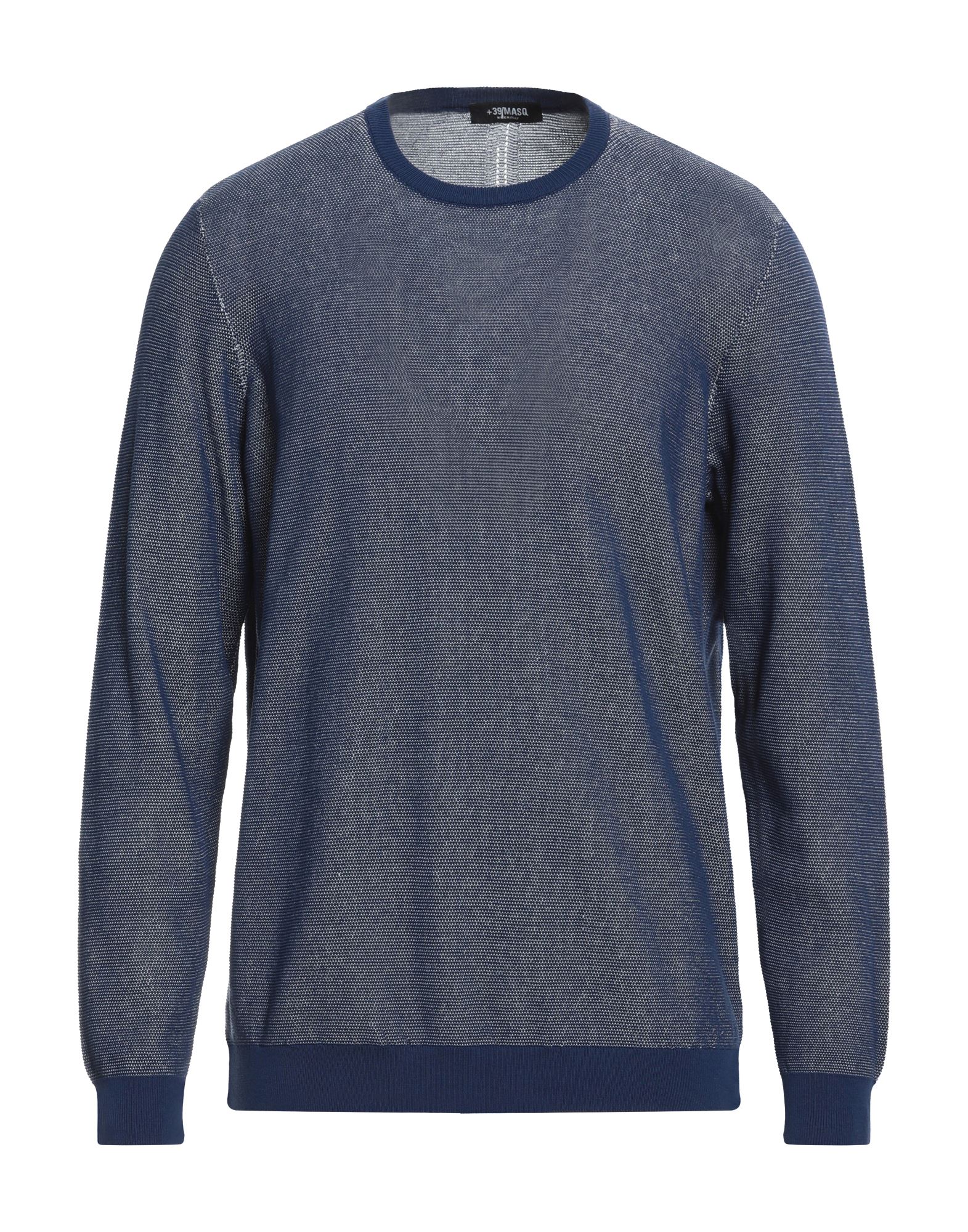 +39 Masq Man Sweater Blue Size Xxl Cotton