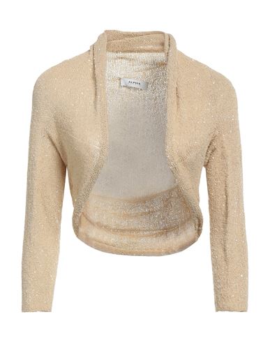 Alpha Studio Woman Cardigan Sand Size 6 Polyamide, Polyester In Beige