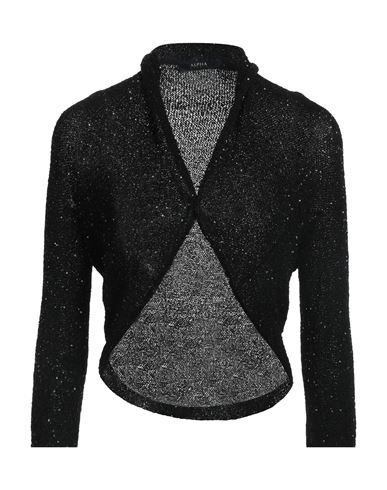 Alpha Studio Woman Cardigan Black Size 4 Polyamide, Polyester