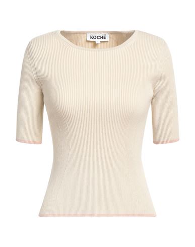 Koché Woman Sweater Beige Size M Viscose, Polyester