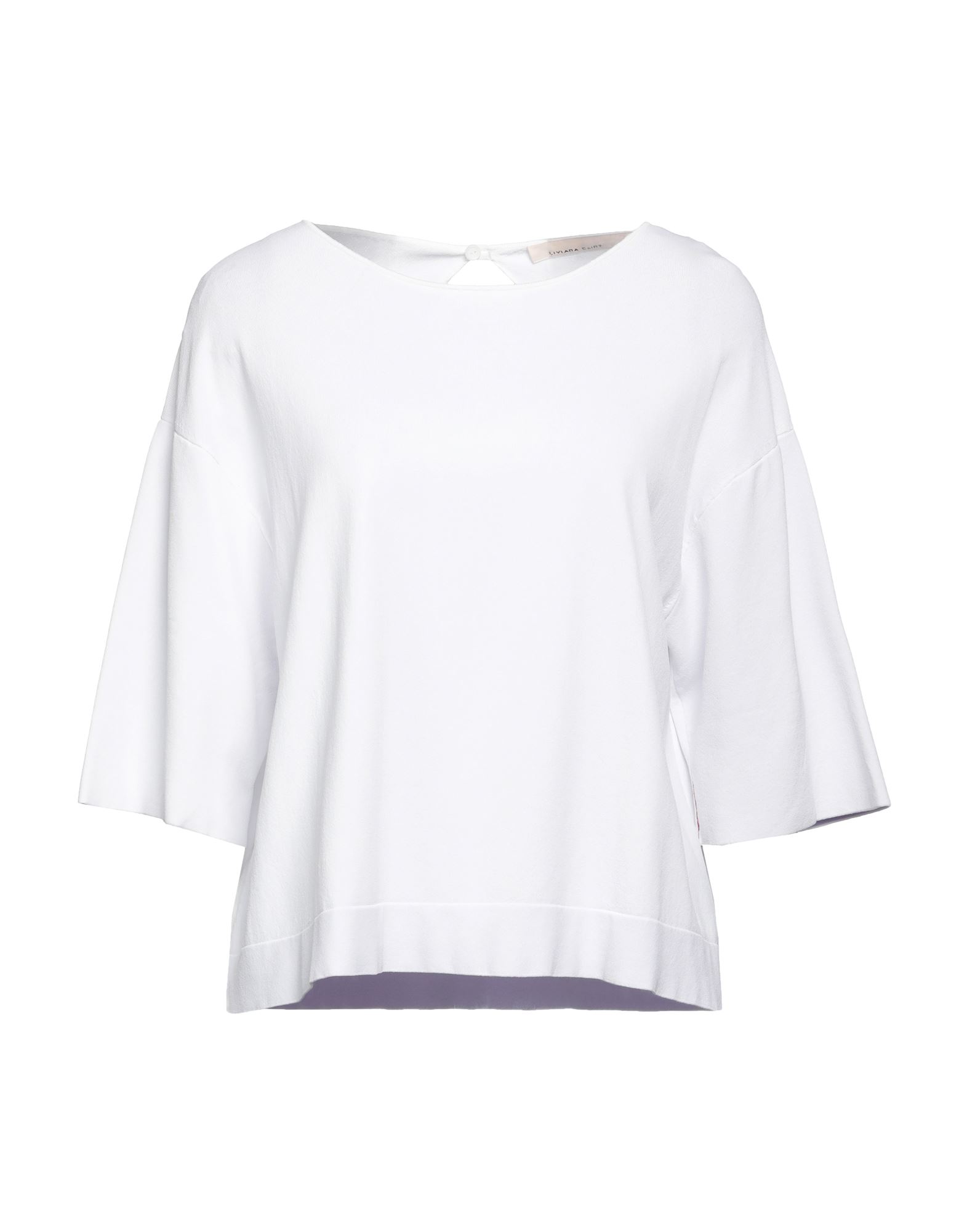 Liviana Conti Woman Sweater White Size 8 Viscose, Polyamide