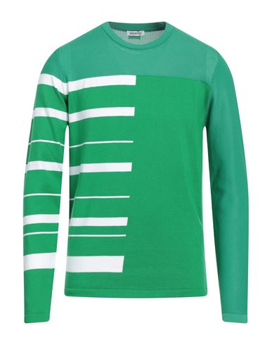 Bikkembergs Man Sweater Green Size Xxl Polyester