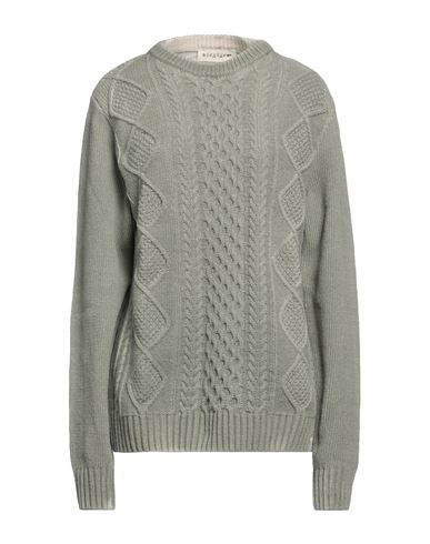 Shop Bicolore® Bicolore Woman Sweater Sage Green Size Xl Wool, Polyamide