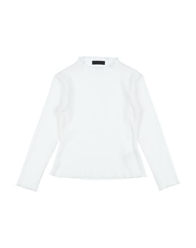 Fun & Fun Babies'  Toddler Girl Turtleneck Off White Size 4 Cotton, Elastane