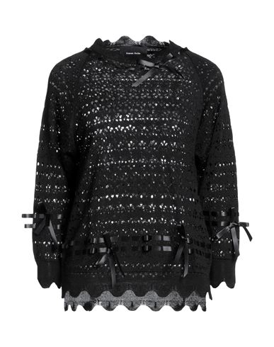 Simone Rocha Woman Sweater Black Size S Viscose, Cotton, Polyester