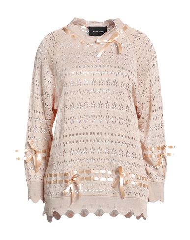 Simone Rocha Woman Sweater Camel Size Xs Viscose, Cotton, Polyester In Beige