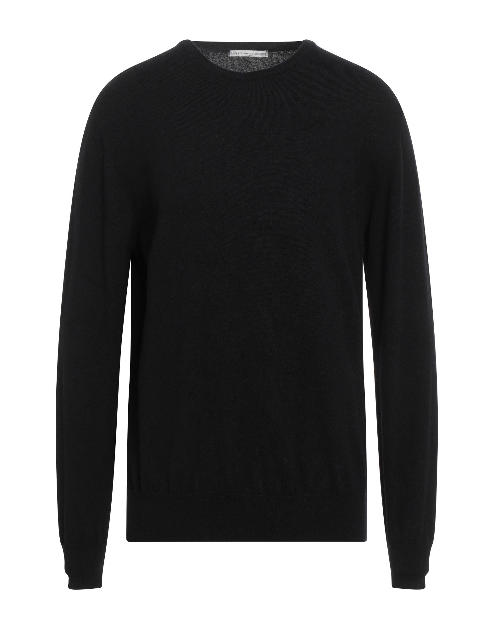 Shop Grey Daniele Alessandrini Man Sweater Black Size Xl Wool, Cashmere
