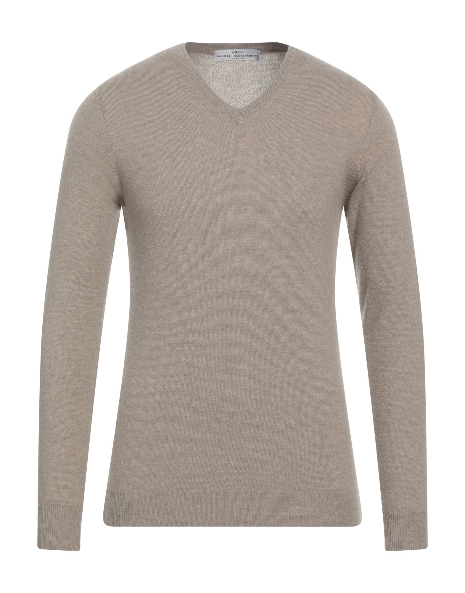 Grey Daniele Alessandrini Sweaters In Khaki