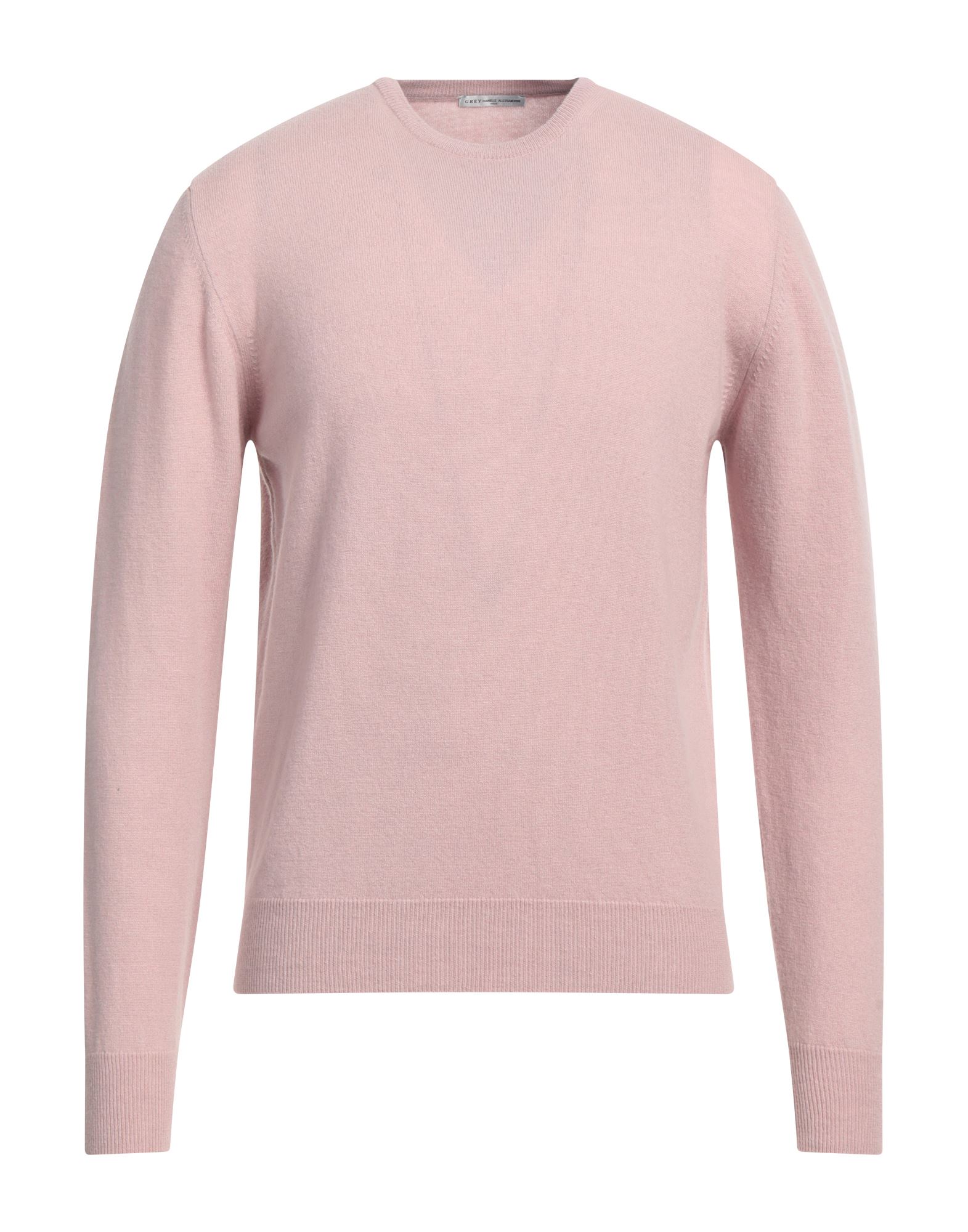 Grey Daniele Alessandrini Sweaters In Pink