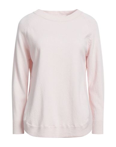 European Culture Woman Sweater Light Pink Size L Wool, Viscose, Polyamide, Cashmere