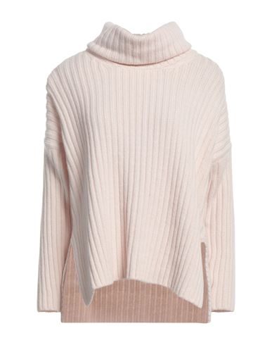 European Culture Woman Turtleneck Ivory Size L Wool, Viscose, Polyamide, Cashmere In White