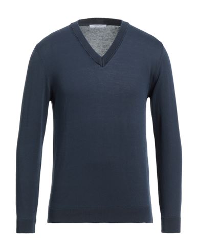 Bellwood Man Sweater Slate Blue Size 46 Cotton