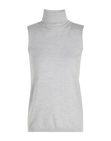8 By Yoox Knit Sleeveless Turtle-neck Woman Turtleneck Light Grey Size Xl Merino Wool