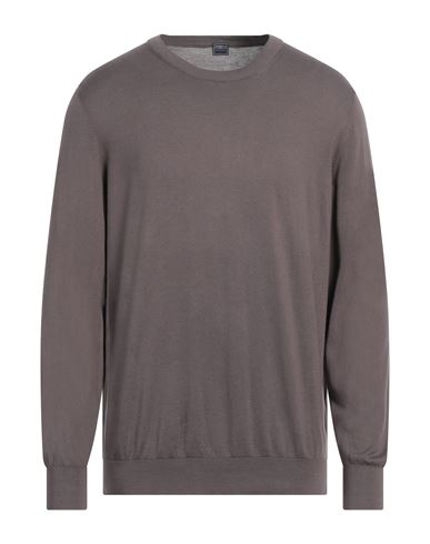 Fedeli Man Sweater Dove Grey Size 46 Cotton