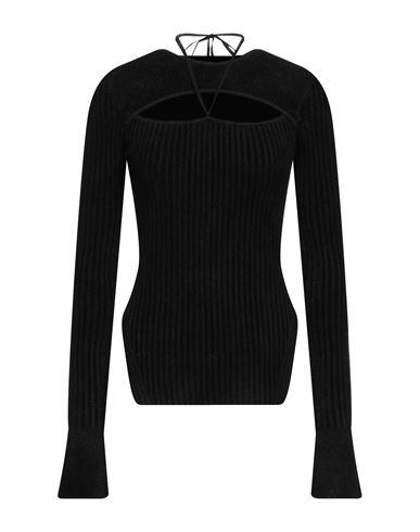 Shop Andreädamo Andreādamo Woman Sweater Black Size L Viscose, Polyamide