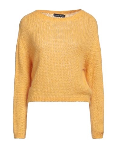 Amelie Rêveur Woman Sweater Ocher Size M/l Acrylic, Nylon, Mohair Wool, Wool In Yellow