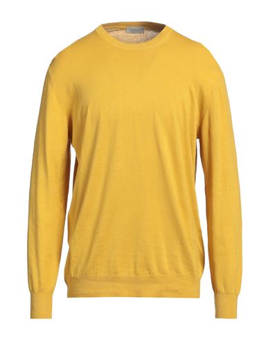 Altea Man Sweater Yellow Size Xxl Linen, Cotton In Yellow