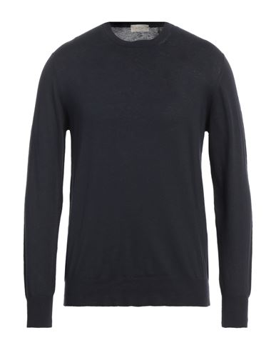 Altea Man Sweater Midnight Blue Size 48 Cotton In Blue