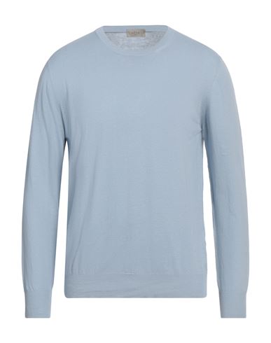 Altea Man Sweater Sky Blue Size M Linen, Cotton In Blue