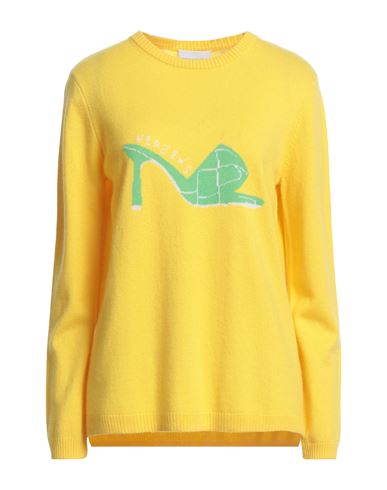 Herzensangelegenheit Woman Sweater Yellow Size 4 Wool, Cashmere