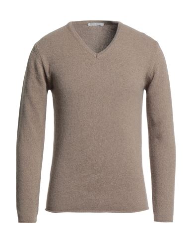 Daniele Fiesoli Man Sweater Khaki Size S Cashmere In Beige