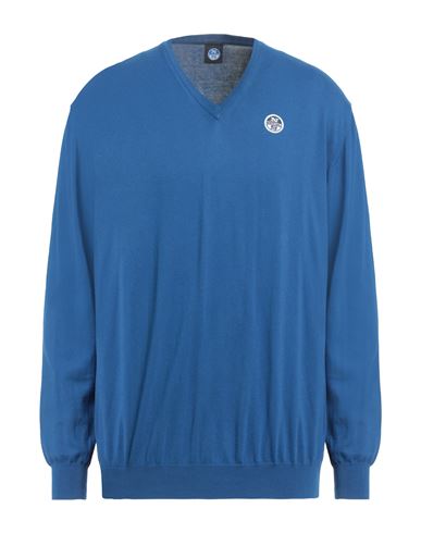 North Sails Man Sweater Blue Size 3xl Cotton