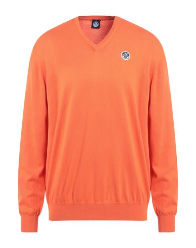 North Sails Man Sweater Orange Size Xxl Cotton
