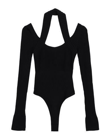 Andreädamo Andreādamo Woman Sweater Black Size L Wool, Acrylic, Polyamide, Elastane