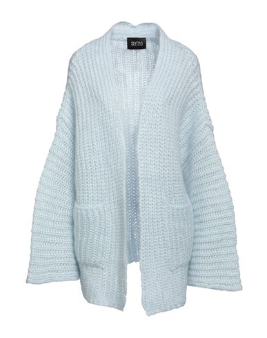 Sly010 Woman Cardigan Sky Blue Size 2 Mohair Wool, Polyamide, Wool