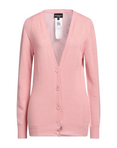 Emporio Armani Woman Cardigan Blush Size 14 Cashmere In Pink