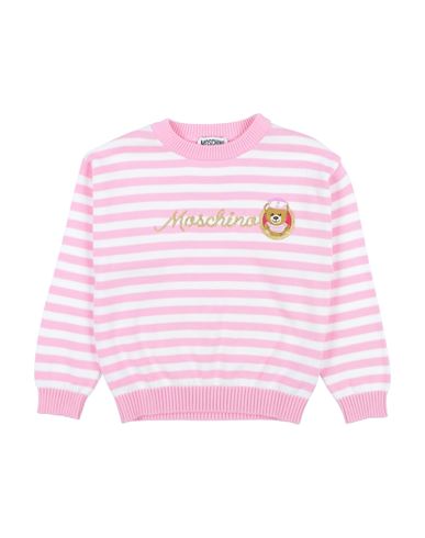 Moschino Kid Babies'  Toddler Girl Sweater Pink Size 6 Cotton, Metallic Fiber, Polyamide, Paper Yarn, Polyest