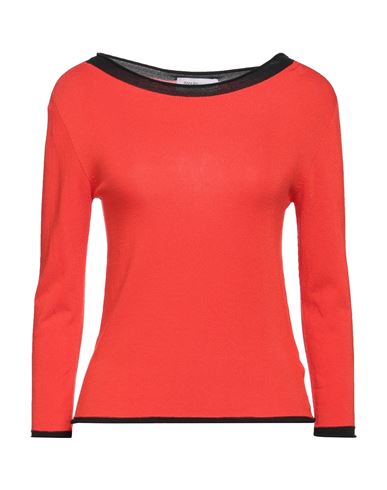 Pianurastudio Woman Sweater Tomato Red Size L Viscose, Acrylic, Elastane
