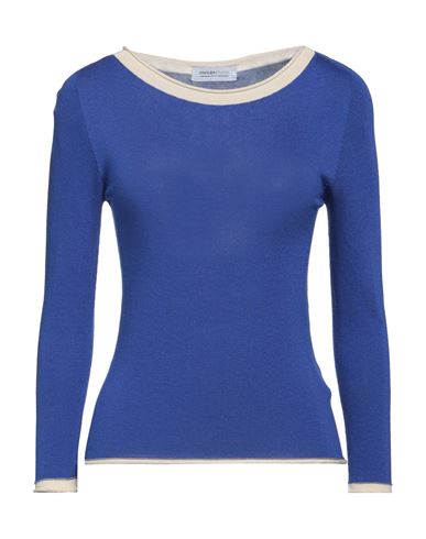 Pianurastudio Woman Sweater Blue Size M Viscose, Acrylic, Elastane