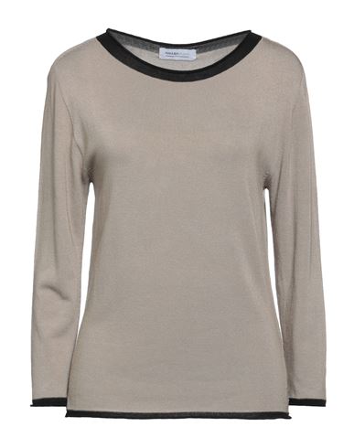 Pianurastudio Woman Sweater Khaki Size Xl Viscose, Acrylic, Elastane In Beige