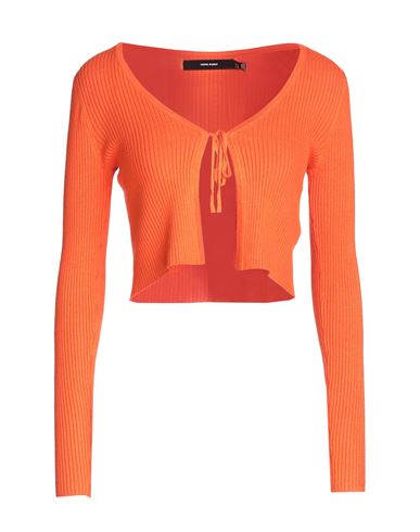 Vero Moda Woman Cardigan Orange Size Xl Liva Reviva By Birla Cellulose, Nylon